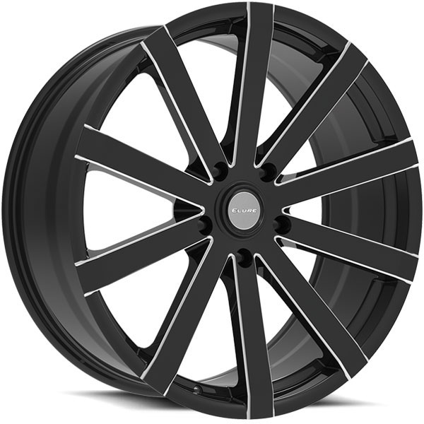 Elure 037 Black with Milled Spokes 5 Lug