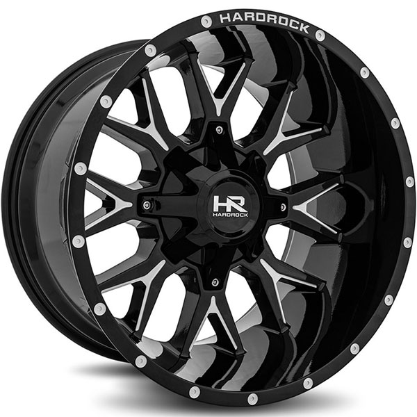 Hardrock Offroad H700 Affliction Satin Black with Milled Windows